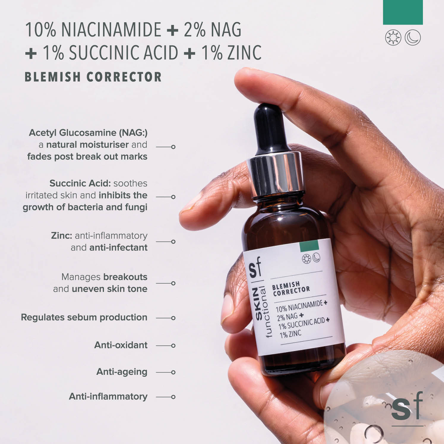 10% Niacinamide + 2% NAG + 1% Succinic Acid + 1% Zinc Serum - Image 4