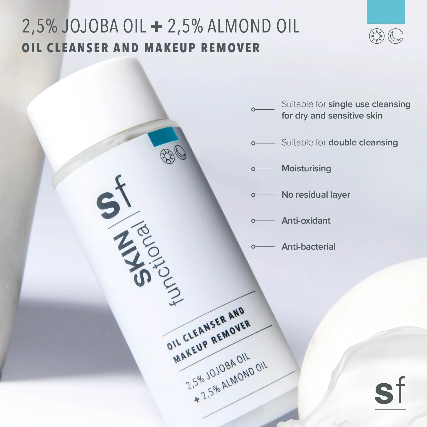 2,5% Jojoba Oil + 2,5% Almond Oil Cleanser - Image 4